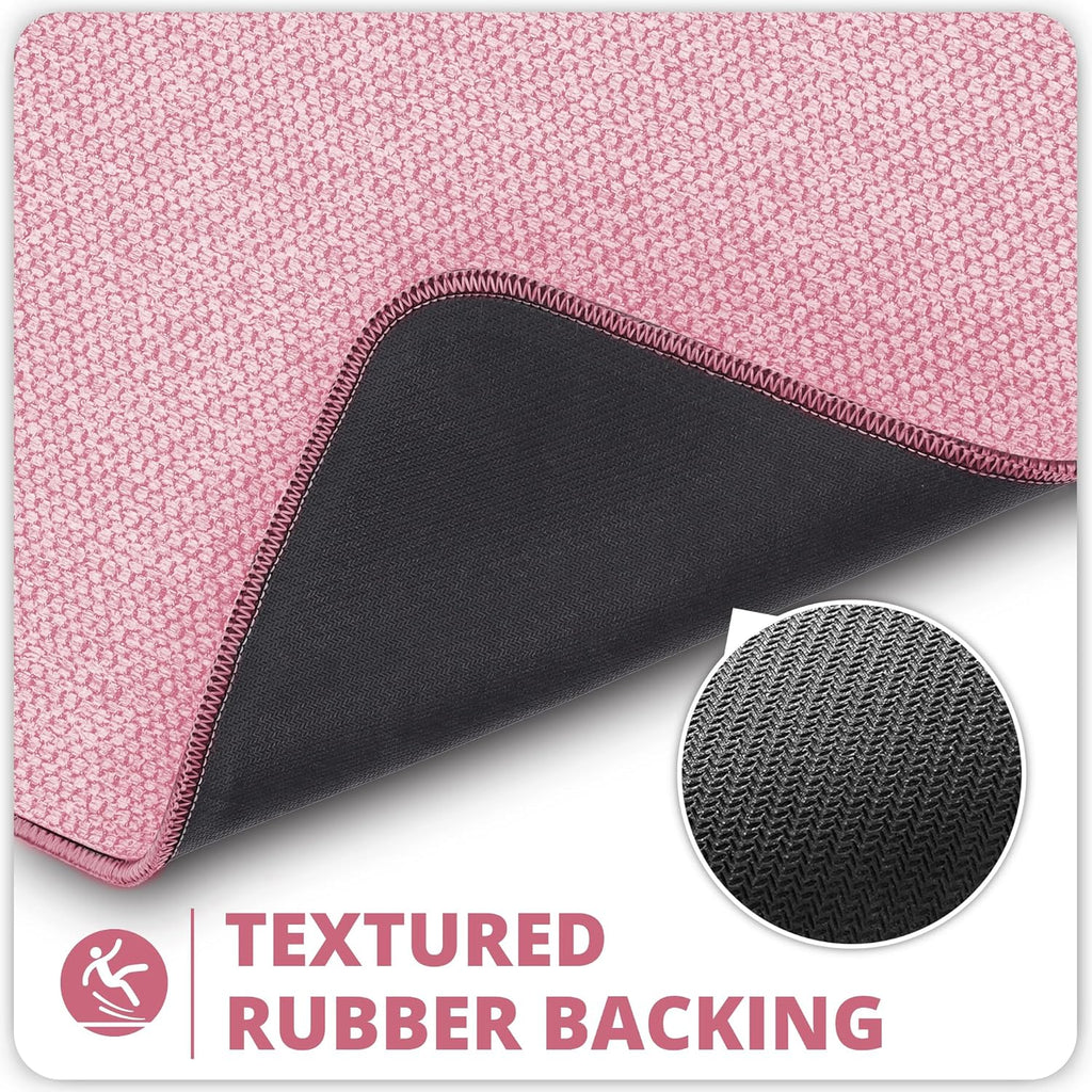 Bathroom Rugs Set 2 Pieces,Thin Bathroom Mats,Toilet Rugs,Quick Dry,Non-Slip,Machine Washable,Low