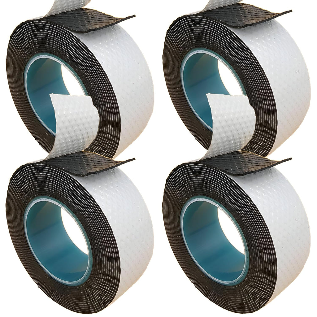 4 Rolls Butyl Rubber Self-Fusing Tape | IP67 Waterproof & 35KV Insulated | Extreme Cold/Hot