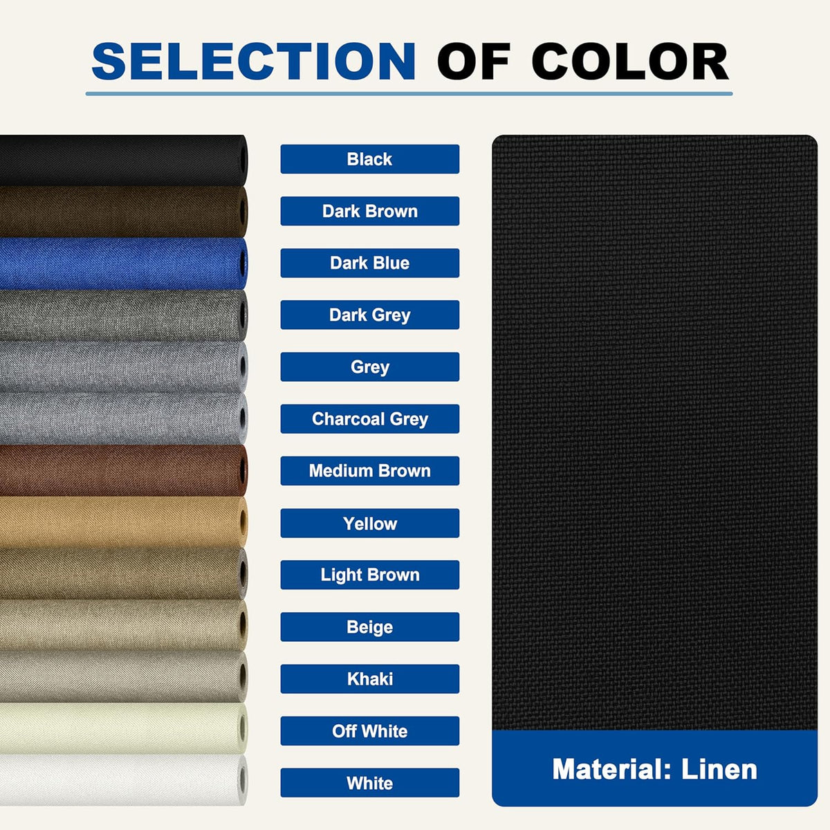 KING MOUNTAIN Linen Repair Patches, Self-Adhesive Linen Fabric Patches, 16X80 inch Extra Size