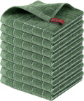 Homaxy 100% Cotton Terry Kitchen Dish Cloths, Ultra Soft and Absorbent Dish Towels for Kitchen
