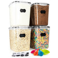 Storeganize Flour Sugar Storage Containers (5.3L/4pk) Great Rice Canisters Sets For The Kitchen