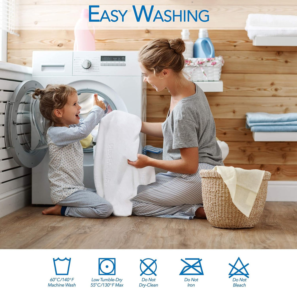 PlushDeluxe Premium Bamboo Mattress Protector – Twin Size, Waterproof, & Ultra Soft Breathable