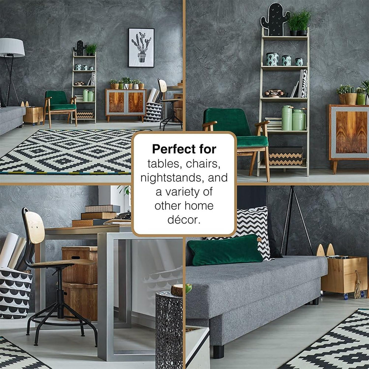 SOFTTOUCH 4717895N Heavy Duty Square Felt Furniture Pads to Protect Hardwood Floors from Scratches