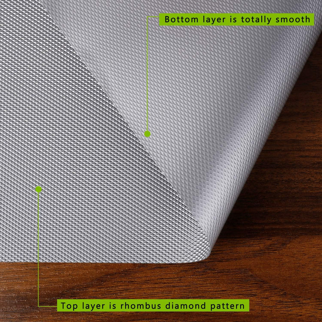 HooTown Shelf Liners Kitchen Cabinet Drawer Mats 11.8 Inch Wide x 59 inches Long, Non Adhesive EVA