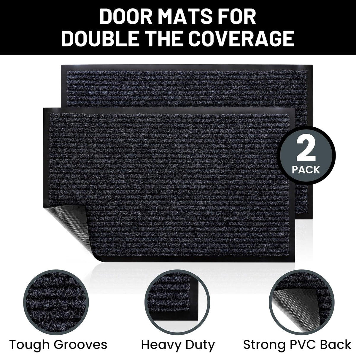 Sierra Concepts Front Door Mat Welcome Floor Mats - Entryway Indoor Outdoor Entrance Doormat
