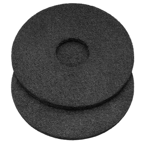 12" Black Scrubbing Pads Commercial Cleaning Orbiter Pads-Maintenance Non Woven for Floor Buffer