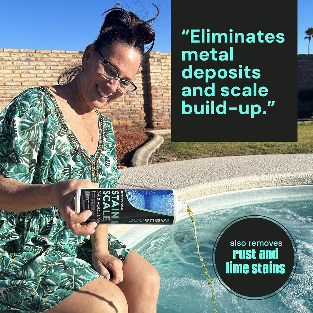 Spa Stain and Scale Control for Hot Tubs, Scale Metal & Stain Control for Hot Tubs, Prevent &