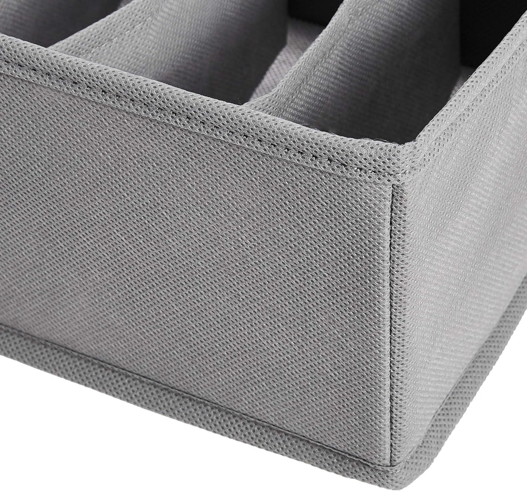 Amazon Basics Underwear Dresser Drawer Organizers, Pack of 2, Gray