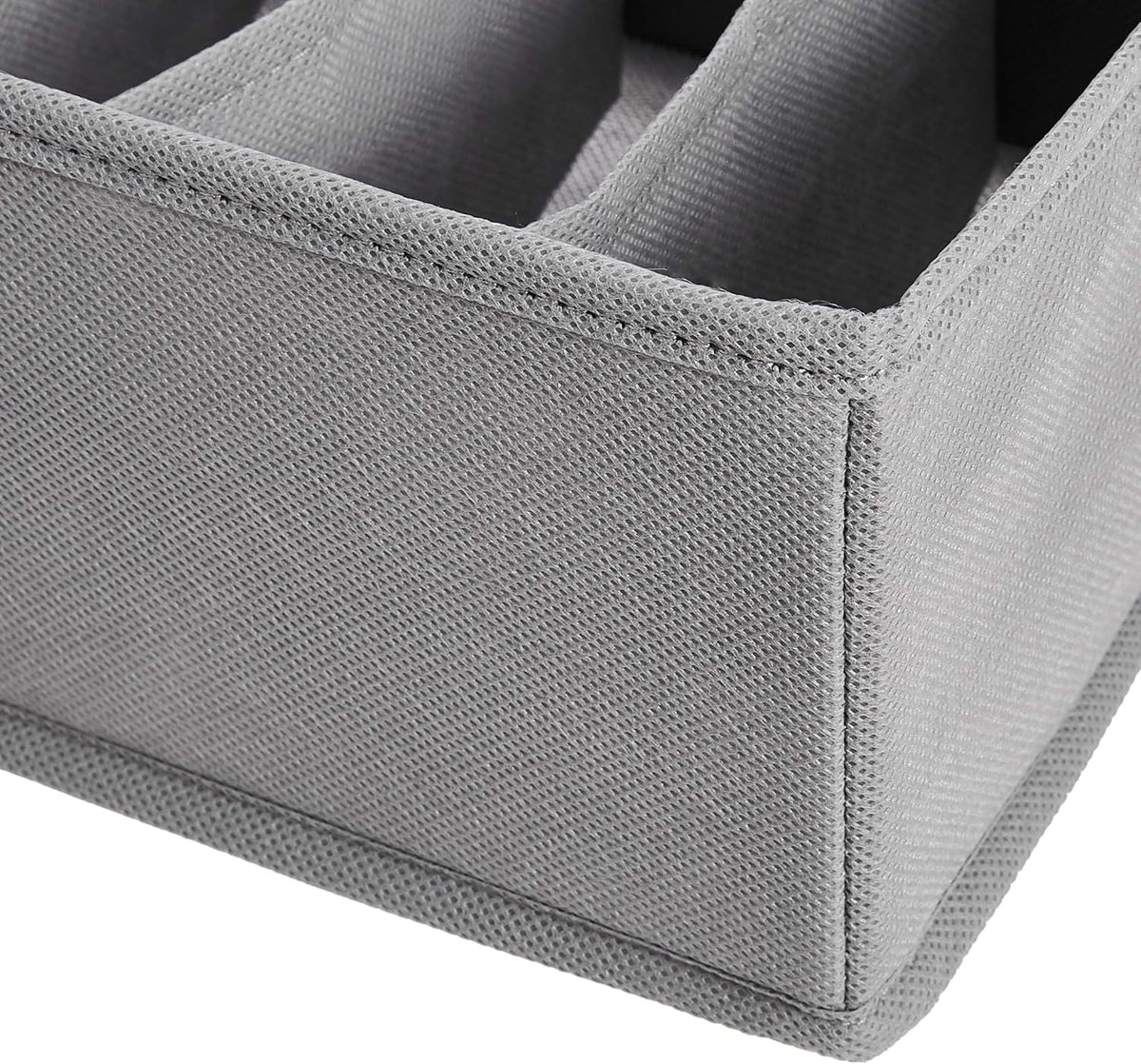 Amazon Basics Underwear Dresser Drawer Organizers, Pack of 2, Gray