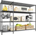52.36''W Storage Shelves Metal Shelving Unit Load 1120LBS 4 Tier Wire Shelving for Storage Rack