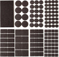 Felt Furniture Pads for Hardwood Floors 129 Piece, Furnigear Anti Scratches Felt Pads for Round