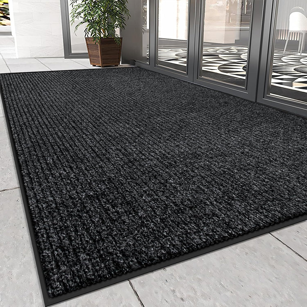 Vicwe Indoor Outdoor Door Mat,4'x8' Heavy Duty Front Door Mat, Non-Slip Washable Doormats Entrance