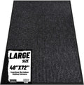 Front Door Mat Indoor Outdoor Entrance, 48" x 72" Dirt Resistant and Absorbent Door Mat, TPR