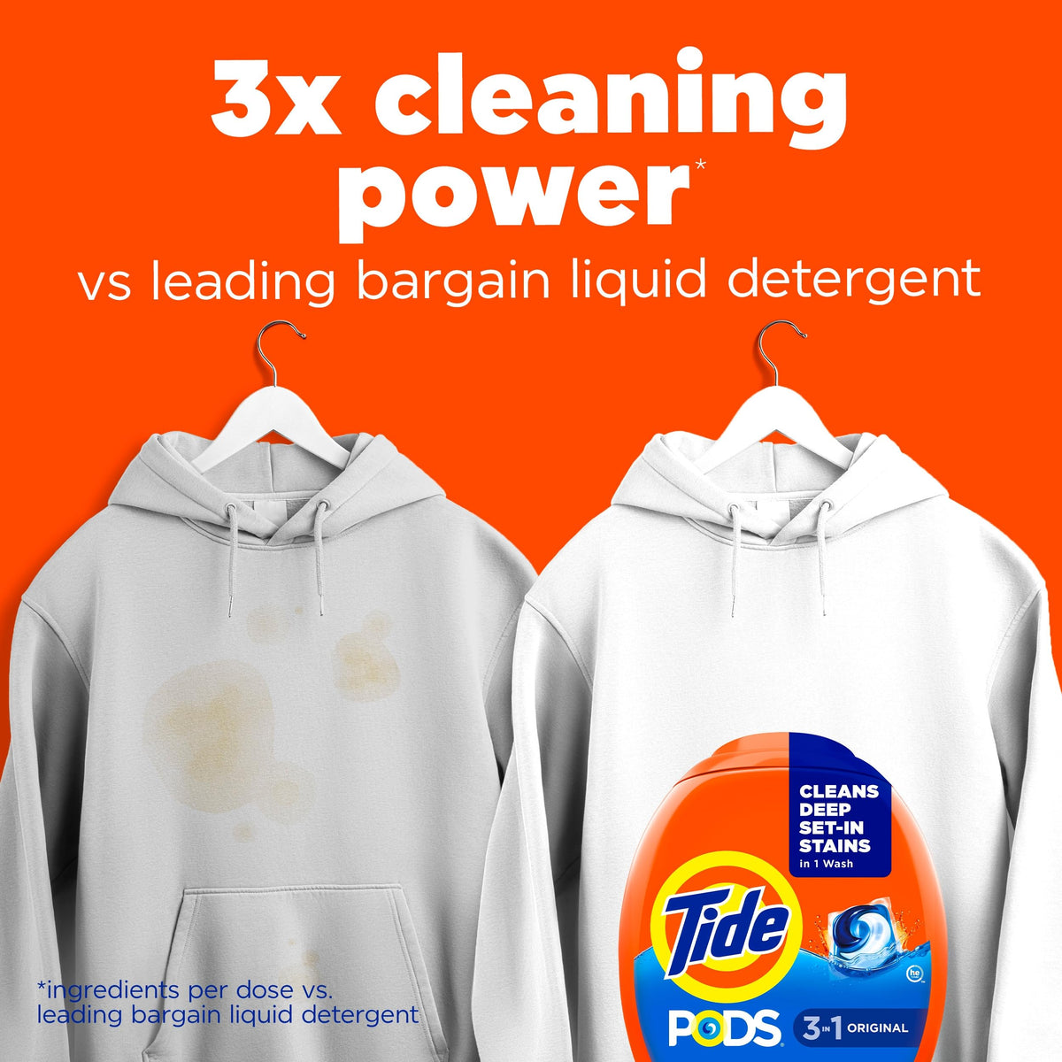 Tide PODS laundry detergent pacs, Color Protector, 42 Count, Original Scent – view 2