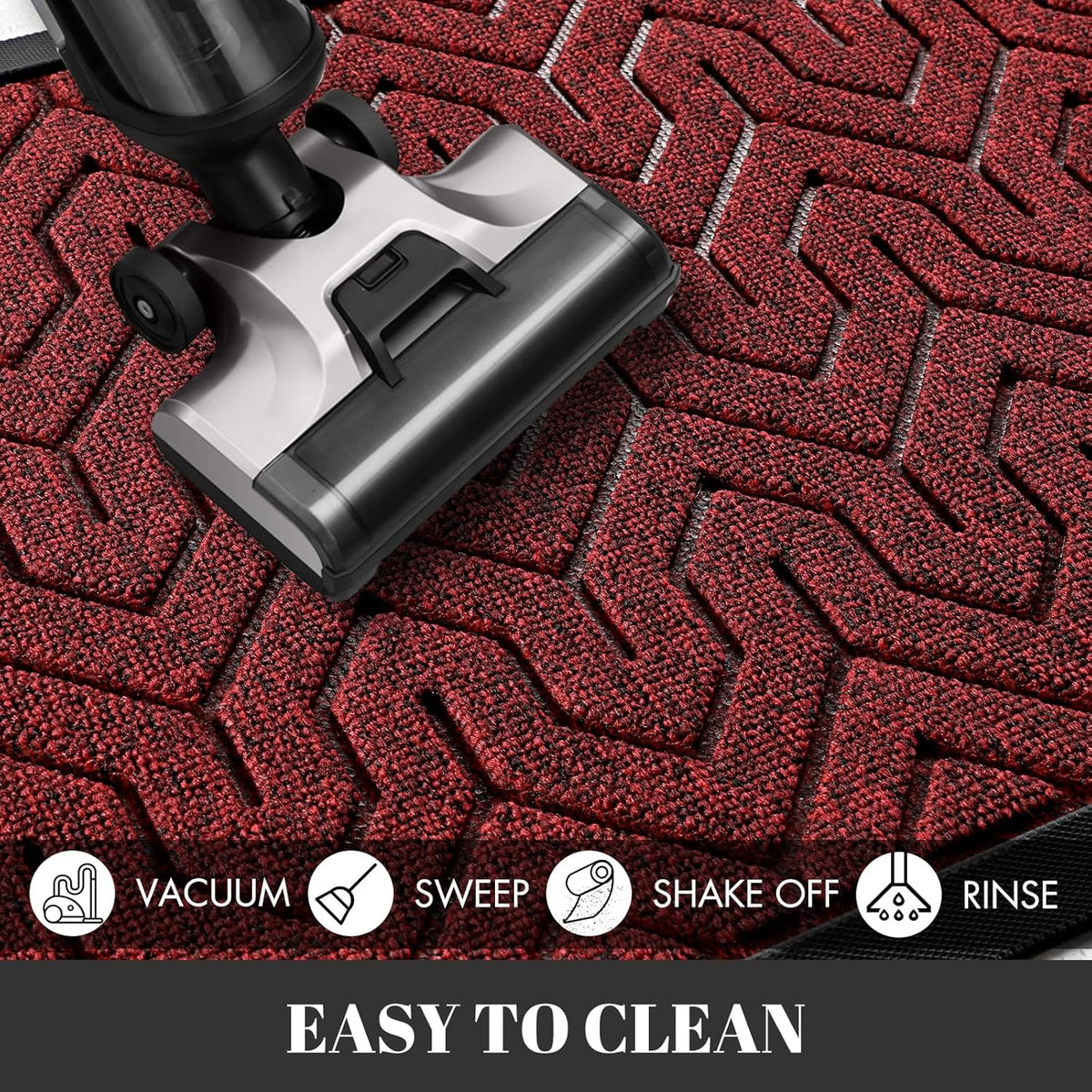 Yimobra Extra Large Door Mat Outside Entrance 60x32, Waterproof Heavy Duty Outdoor Mats for Front