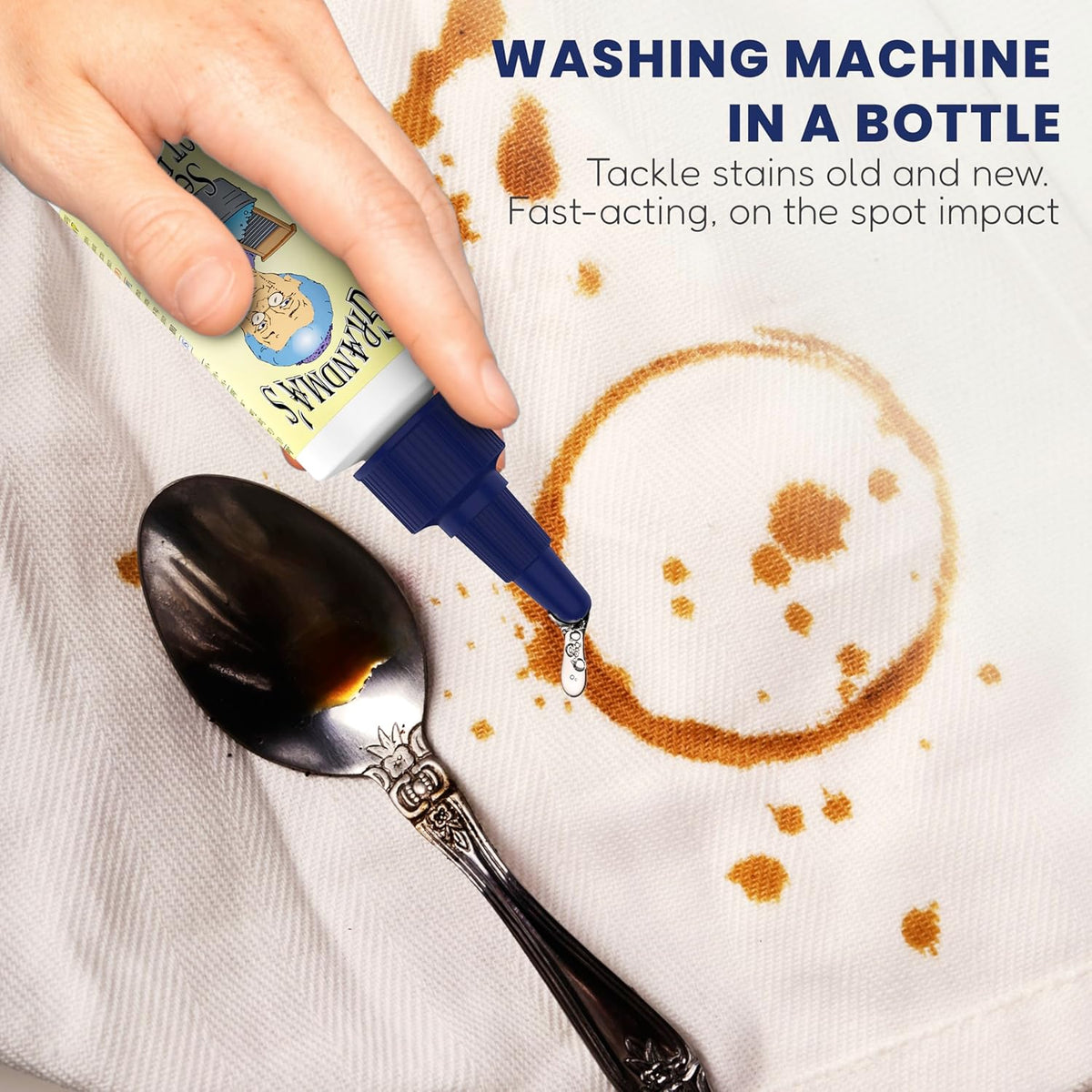 Grandma's Secret Spot Remover for Clothes - Chlorine, Bleach and Toxin-Free - Fabric Stain Remover