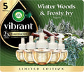Air Wick Plug In Advanced Scented Oil,Winter Woods + Frosted Ivy,Air Fresheners for Home Long