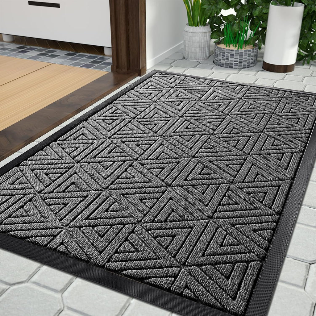 Yimobra Outdoor Mats for Front Door 29.5x17, All-Weather Waterproof Non-Slip Outdoor Door Mat