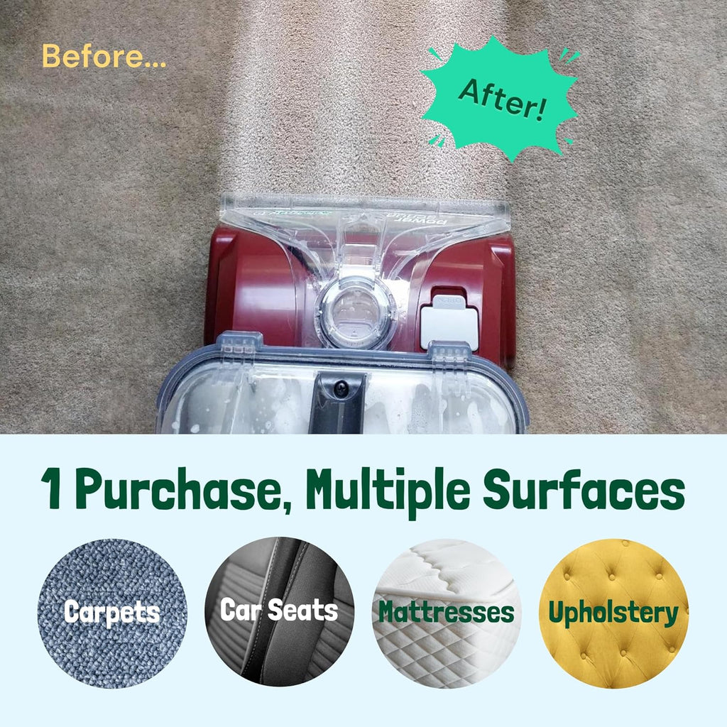 Sunny & Honey Carpet Shampoo & Cleaning Solution - 32 Fl Oz Spring Mint Scent - Pet Carpet Cleaner