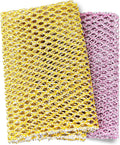 Heavy Duty Dish Scrubbers, Non-Scratch Scouring Pads - Odorless & Long Lasting Mesh Dish Cloth