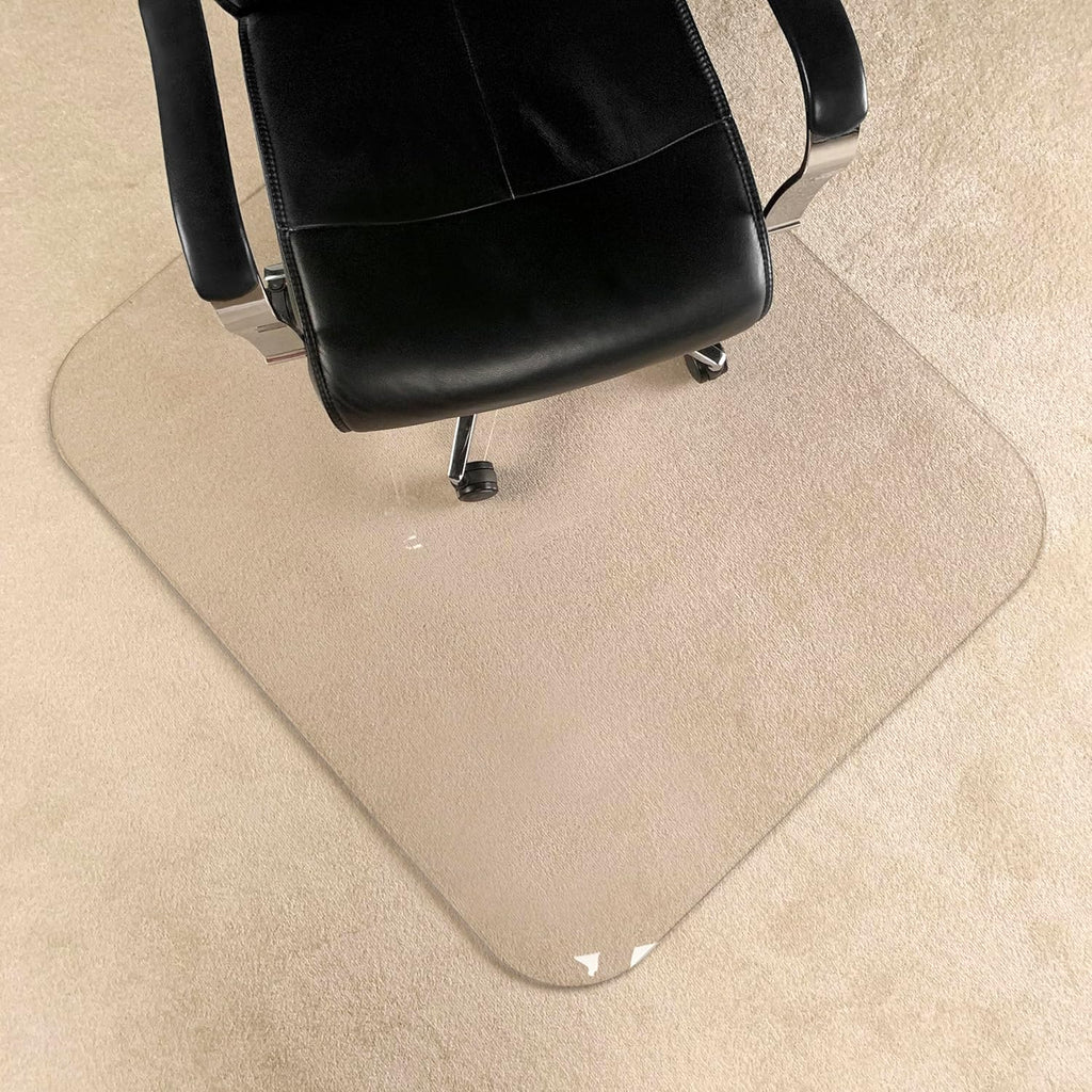 2Pack Crystal Clear 1/5" Thick 47" x 40" Heavy Duty Hard Chair Mat, Can be Used on Carpet or Hard