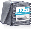 10 Pcs New Upgrade 3-Layer Non Scratch Wire Dishcloth,Wire Dishwashing Rag, Non-Scratch Wire