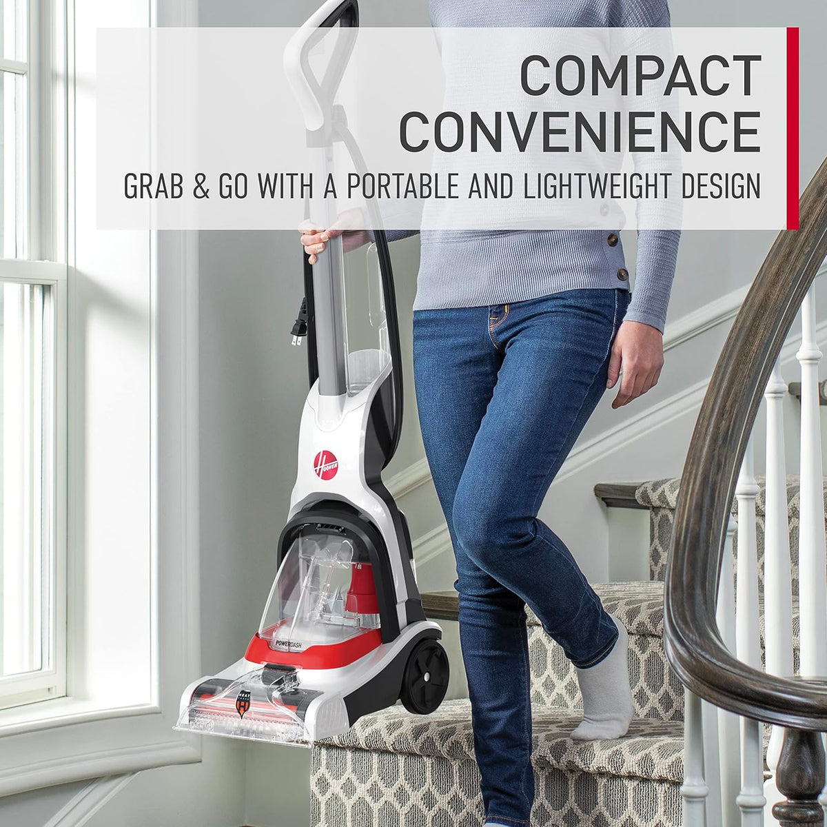 Hoover PowerDash Pet+ Compact Carpet Cleaner Machine, Lightweight Carpet Shampooer Machine, Pair