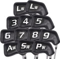 CHAMPKEY Premium Golf Club Covers for Men 12 Pack - Comfortable Polyurethane Golf Iron Covers