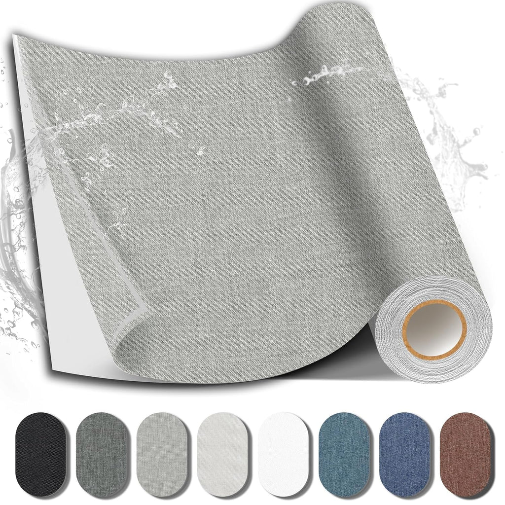 Fabric Repair Patch, 17X158 Inch Fabric Large Repair Tape, Self-Adhesive Patches for Furniture