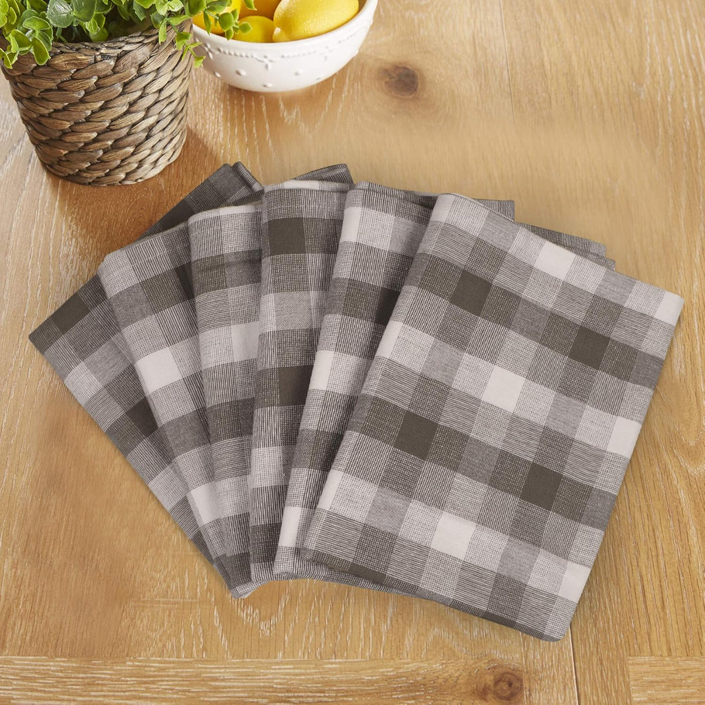 Kitchen Towels Set of 6 Soft Premium Cotton Highly Absorbent Dish Towels 20X30 Inches, Washable &