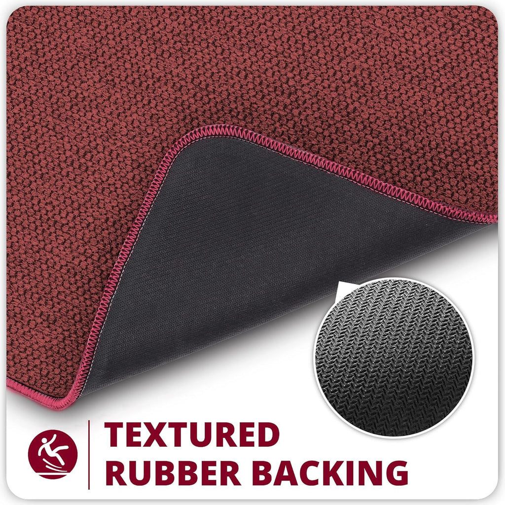Bath Mat,Ultra Thin Bathroom Rugs,Rubber Bath Mats for Bathroom,No Slip Bath Rugs,Quick Dry,Machine