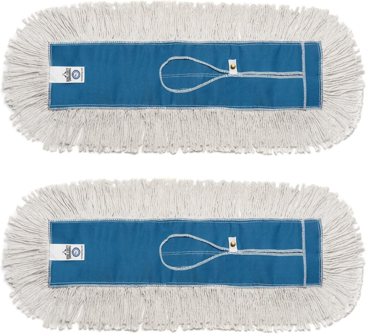 Nine Forty Industrial-Grade 18x5 Cotton Dust Mop Head Refills, Perfect Replacement for Busy Home