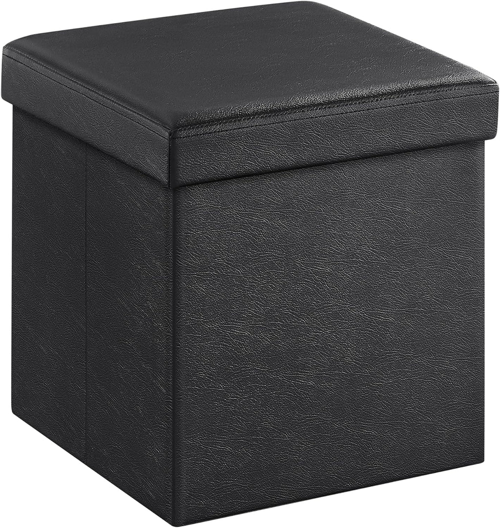 SONGMICS MAZIE Collection - 15 Inches Ottoman with Storage, Footstool, Storage Ottoman, Load 660