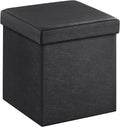 SONGMICS MAZIE Collection - 15 Inches Ottoman with Storage, Footstool, Storage Ottoman, Load 660