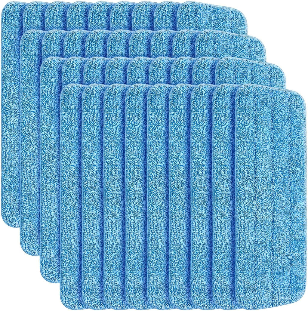48 Pcs Microfiber Mop Pads Machine Washable Cleaning Flat Mop Head Replacement Reusable Household