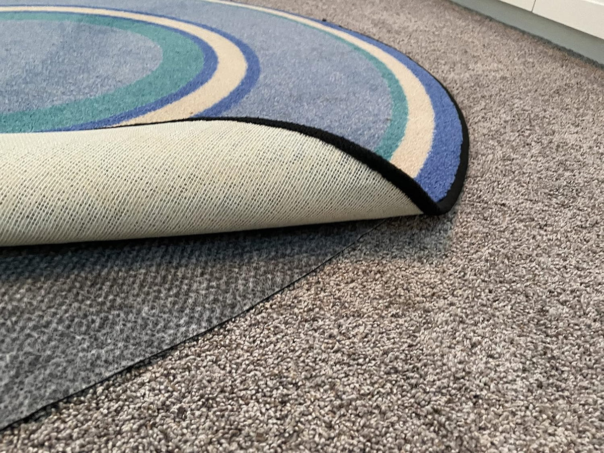 Hold-a-Rug Plush 8'6" Round Nonskid, Nonslip Rug Pad, Reversible Gripper, ¼ Thick, Safe for All