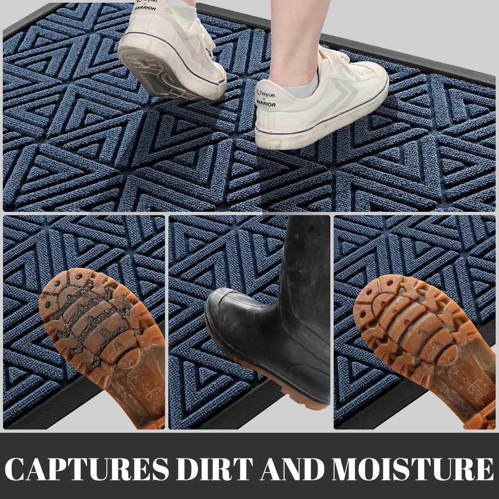 Yimobra Extra Large Door Mat 60x32, All-Weather Waterproof Non-Slip Welcome Matt Outdoor, Heavy