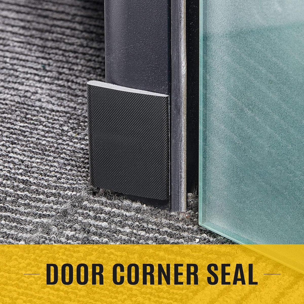 Zonon 32 Pieces Door Corner Seal Weatherstripping Exterior Door Frame Seal Draft Stopper Adhesive