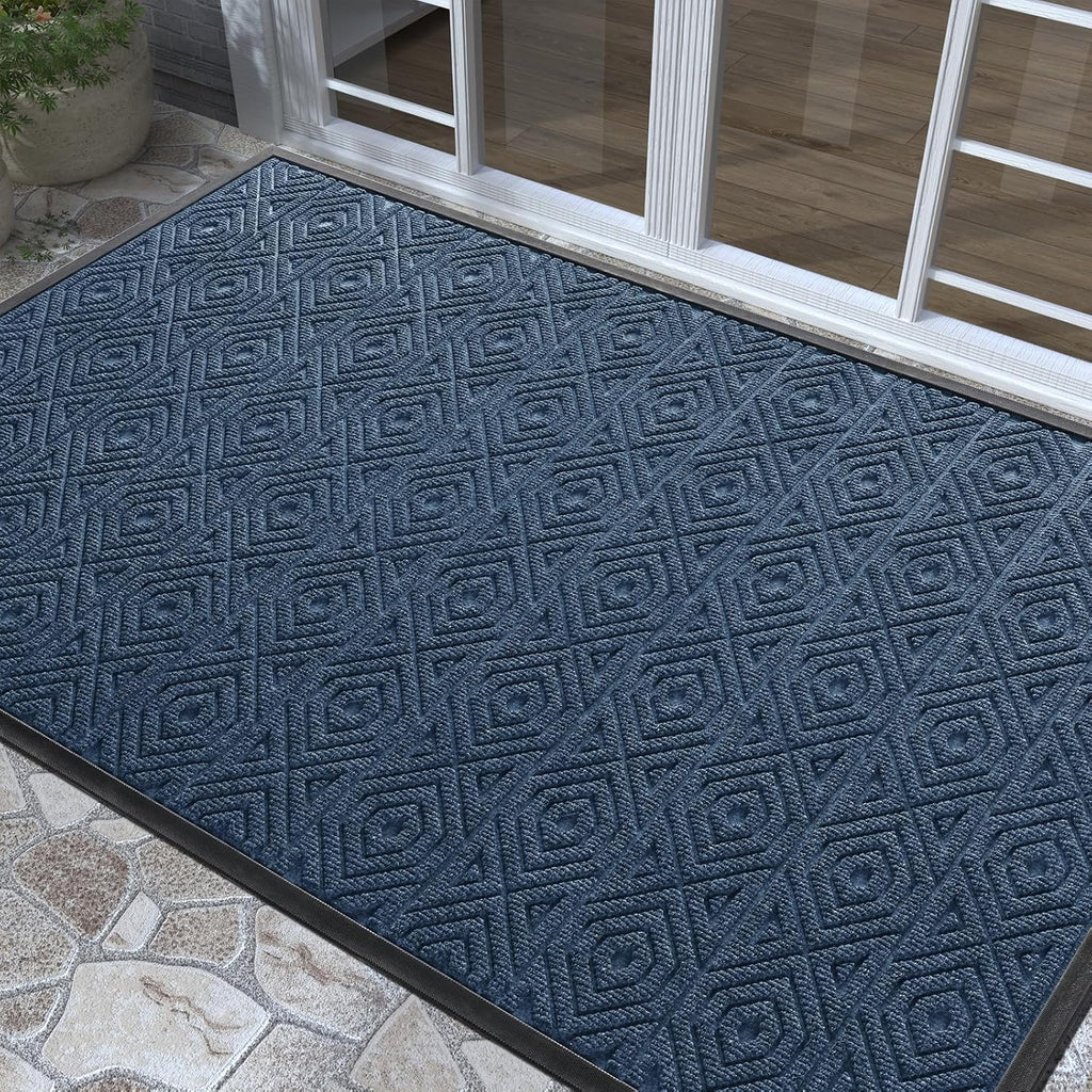 Yimobra Door Mat, Outdoor Indoor Entrance Welcome Mat, Heavy Entry Front Door Mat, Stain & Fade