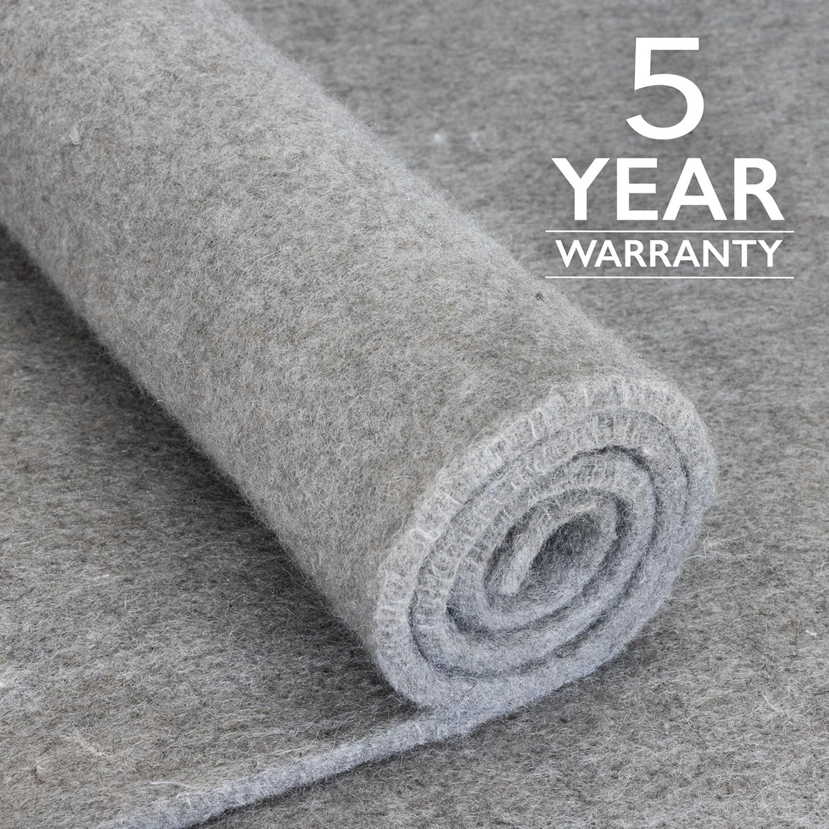 RUGPADUSA - Eco-Plush - 8'x10' - 1/4" Thick - 100% Felt - Premium Cushioned Rug Pad - Available in