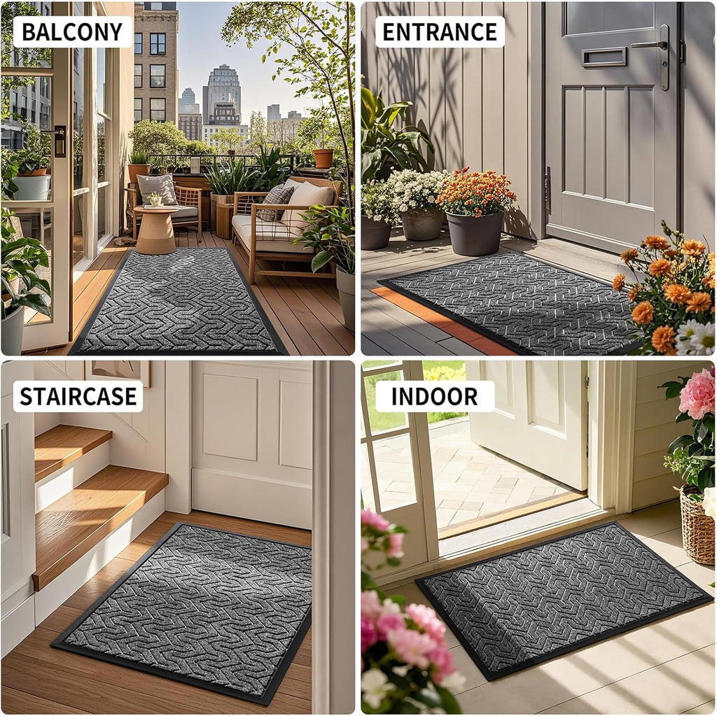 Yimobra Large Door Mat Outside Entrance 47x32, Waterproof Heavy Duty Outdoor Mats for Front Door