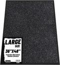 Front Door Mat Indoor Outdoor Entrance, 36" x 48" Dirt Resistant and Absorbent Door Mat, TPR