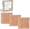 Naroa Copper Scrubbing Pads 3 Pack | 2-Ply Non-Abrasive Metal Mesh Scrubber | Reusable Copper