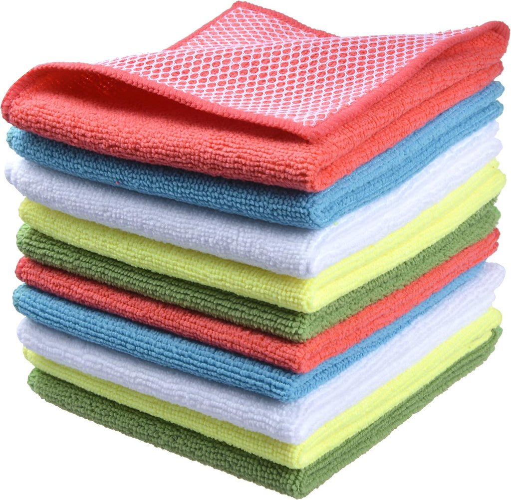 SINLAND Microfiber Dish Cloth for Washing Dishes Dish Rags Best Kitchen Washcloth Cleaning Cloths