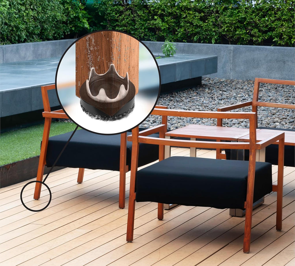 Gorilla Outdoor 1 inch Furniture Feet Floor Protectors/Weatherproof Berber Glides (Set of 8) Hammer