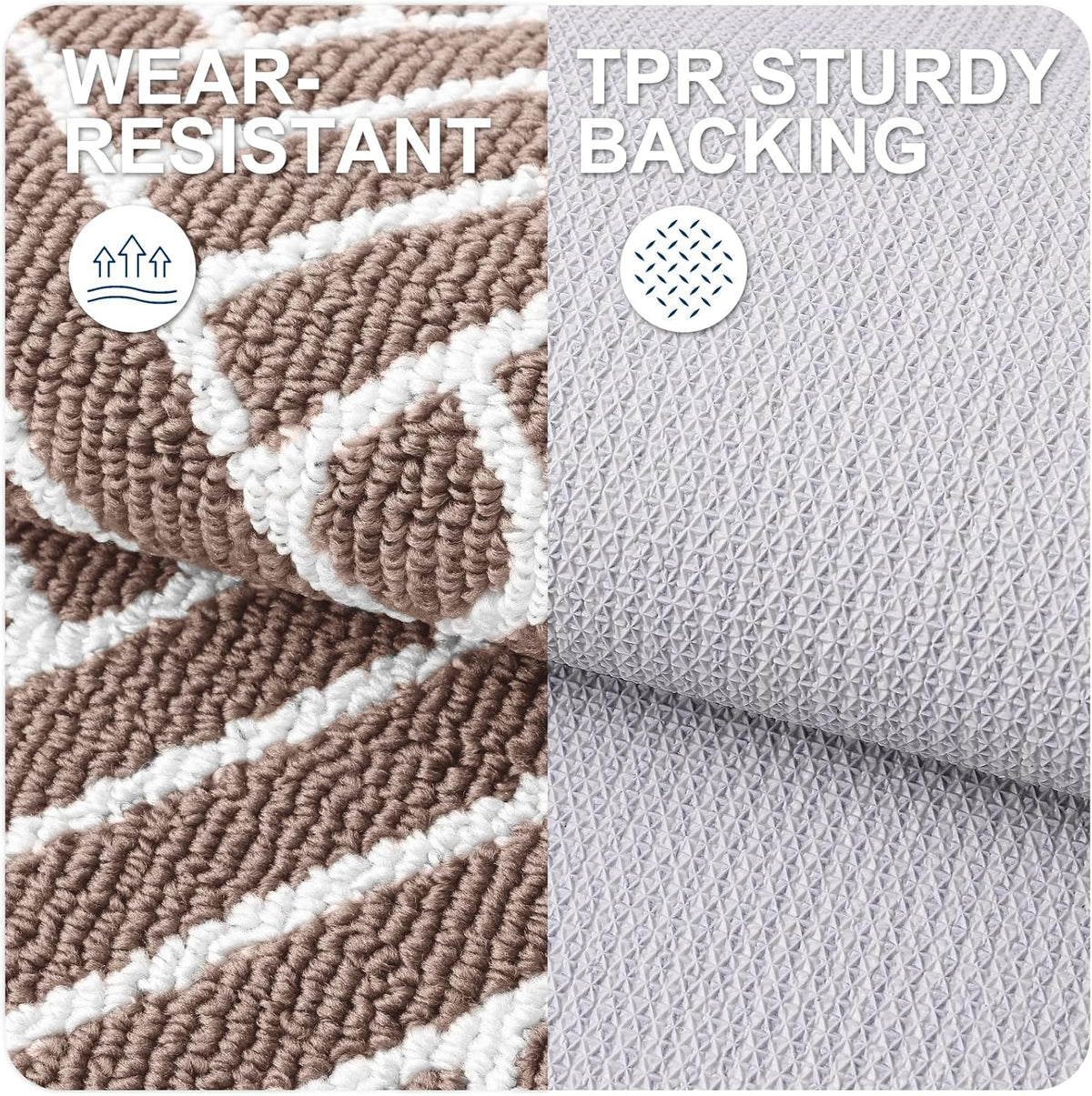 OLANLY Runner Indoor Door Mat, 47x23 Inch, Dirt Resistant and Absorbent, Non-Slip Rubber Backing