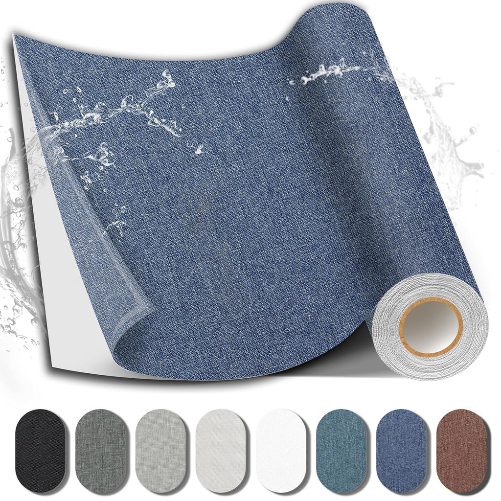 Fabric Repair Patch, 17X158 Inch Fabric Large Repair Tape, Self-Adhesive Patches for Furniture