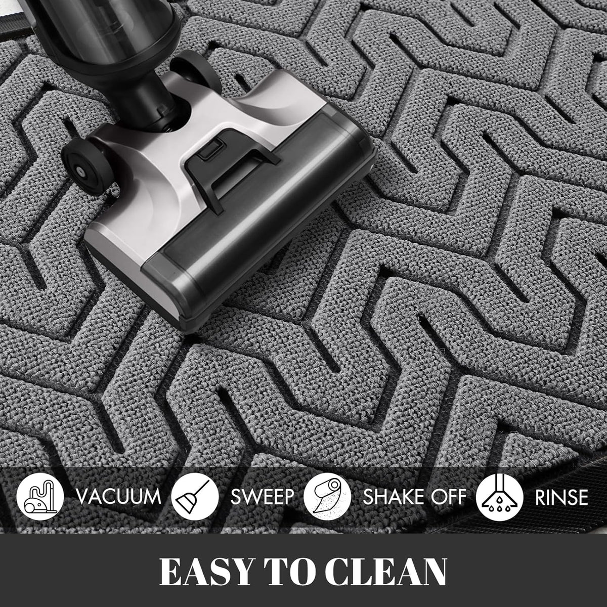 Yimobra Extra Large Door Mat Outside Entrance 60x32, Waterproof Heavy Duty Outdoor Mats for Front