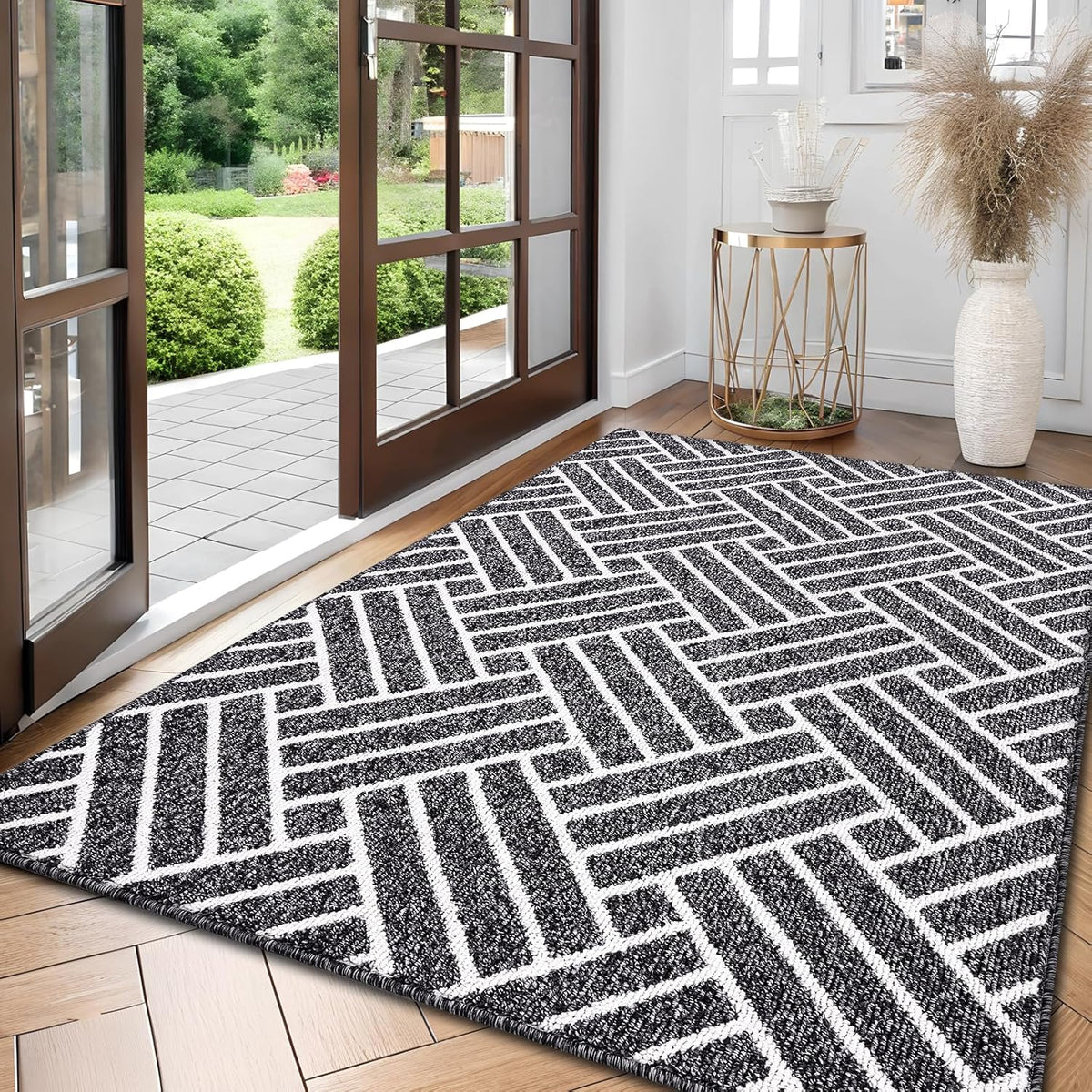 OLANLY Large Indoor Door Mat, 59x35 Inch, Dirt Resistant and Absorbent, Non-Slip Rubber Backing