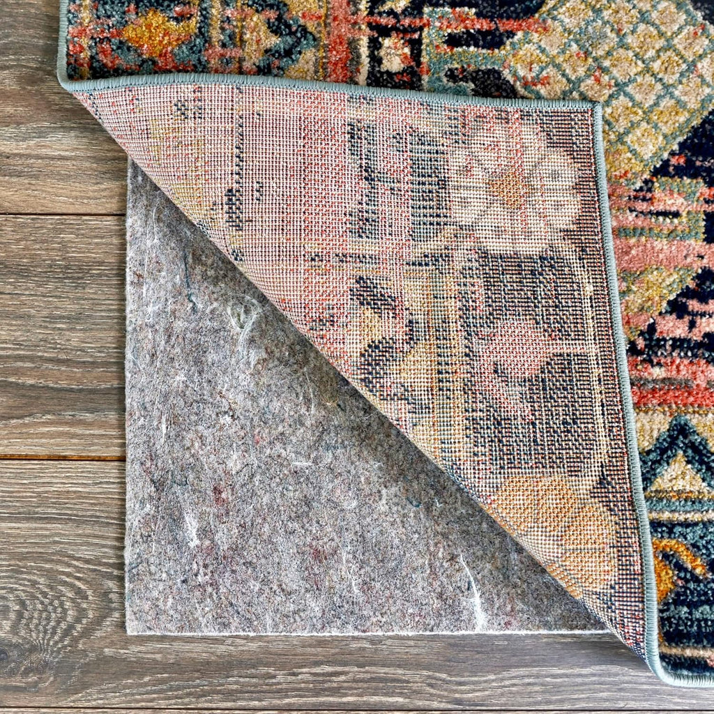 RUGPADUSA - Dual Surface - 5'x7' - 1/8" Thick - Felt + Rubber - Non-Slip Backing Rug Pad - Adds